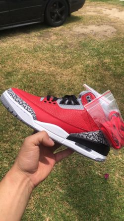 Jordan 3 red cement size 8.5 DS