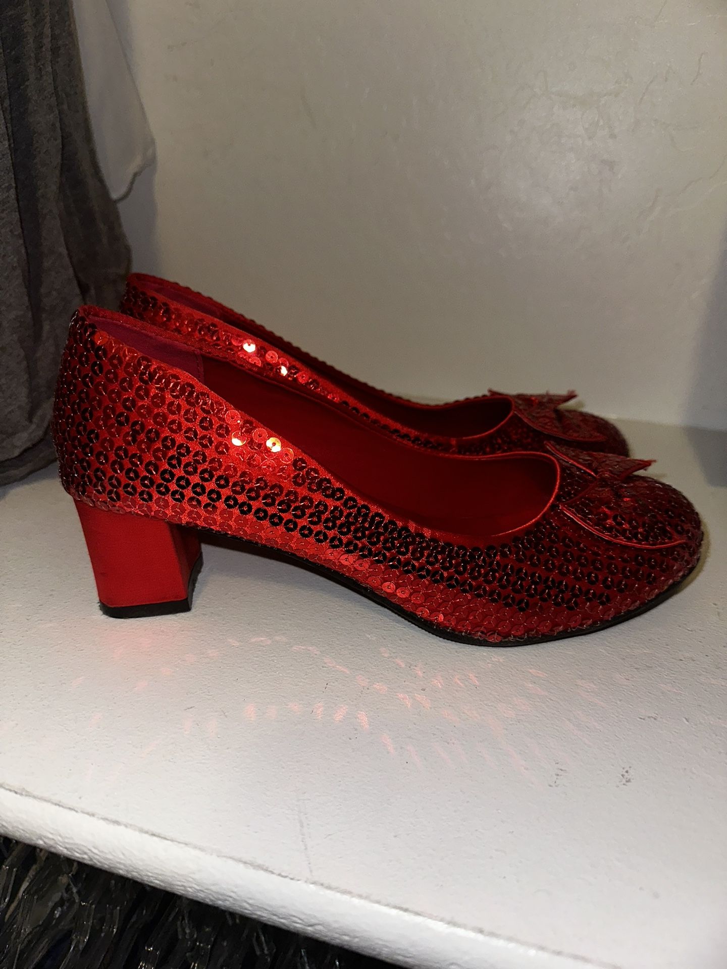 Red Dorothy Heels Size 9