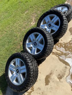 Chevy 6-lug Aluminum Wheels with New R/T Tires Set of 4
