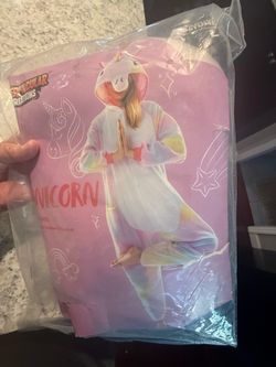 Halloween unicorn costume size large nighttime pajamas