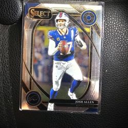JOSH ALLEN BILLS BLUE SELECT NFL PANINI SPORTS CARD!