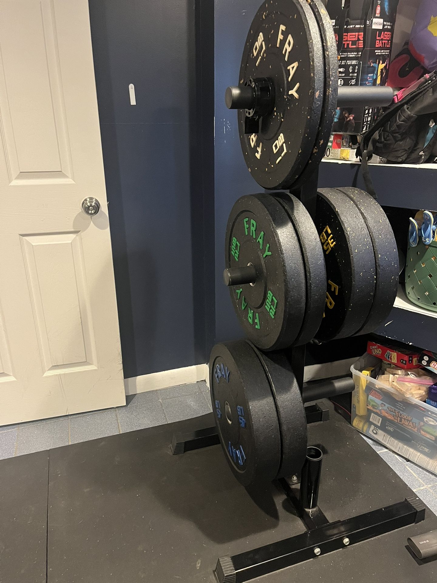 FRAY Rubber Bumper Plates (plate holder Included)
