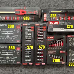 Icon Tools New Condition Prices Are Labeled In The Picture Wrench Set Lights Sockets