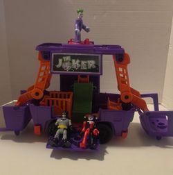 🃏 Imaginext DC Super Friends Joker Van HQ Playset w/ Joker, Batman & Harley Quinn! 🦇