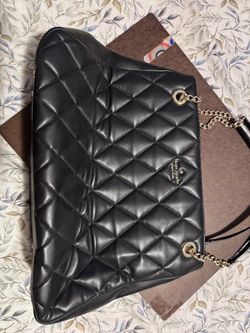 Kate Spade Black Quilted Leather Chain Bag