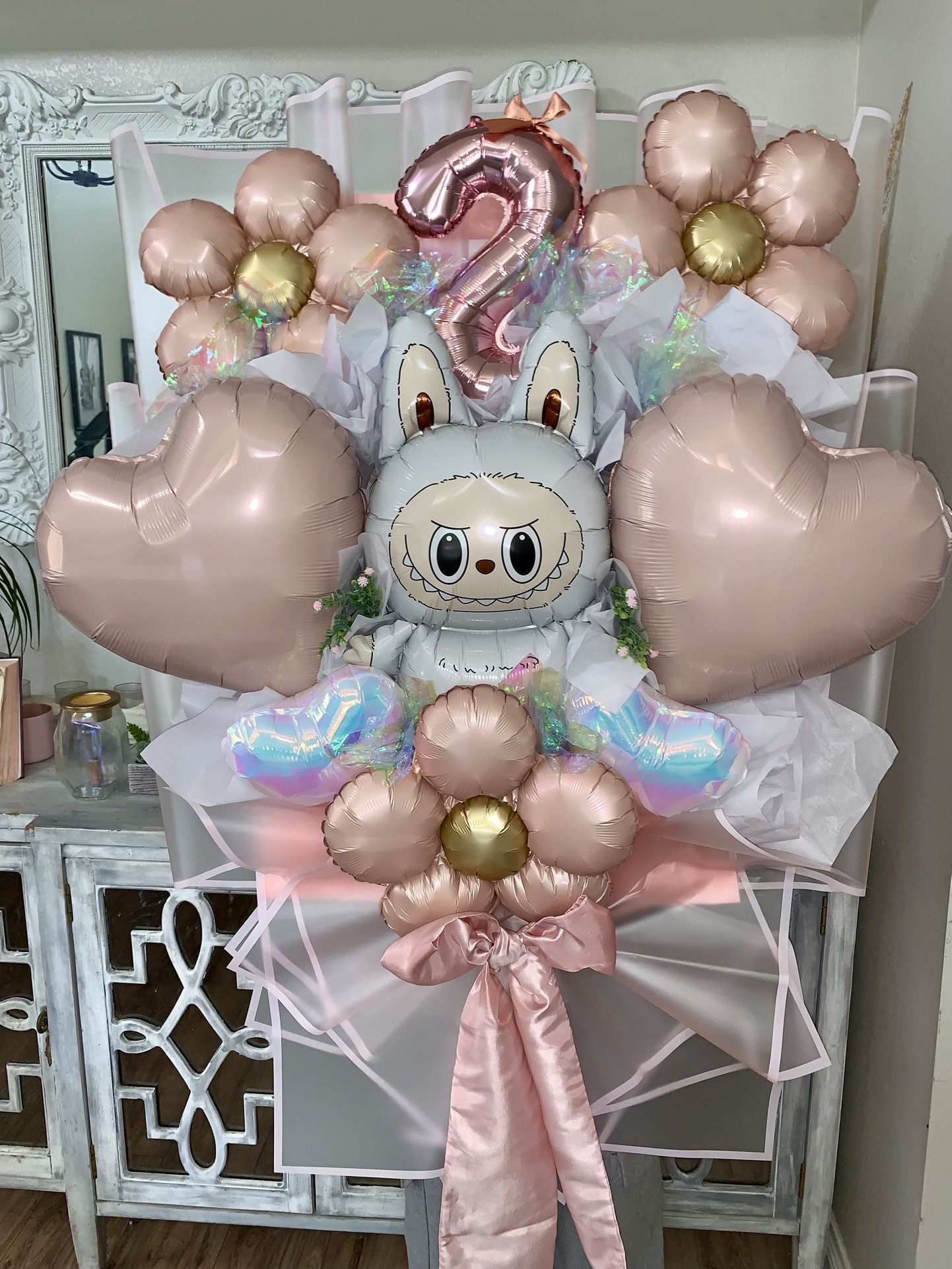 Labubu Balloon Bouquet