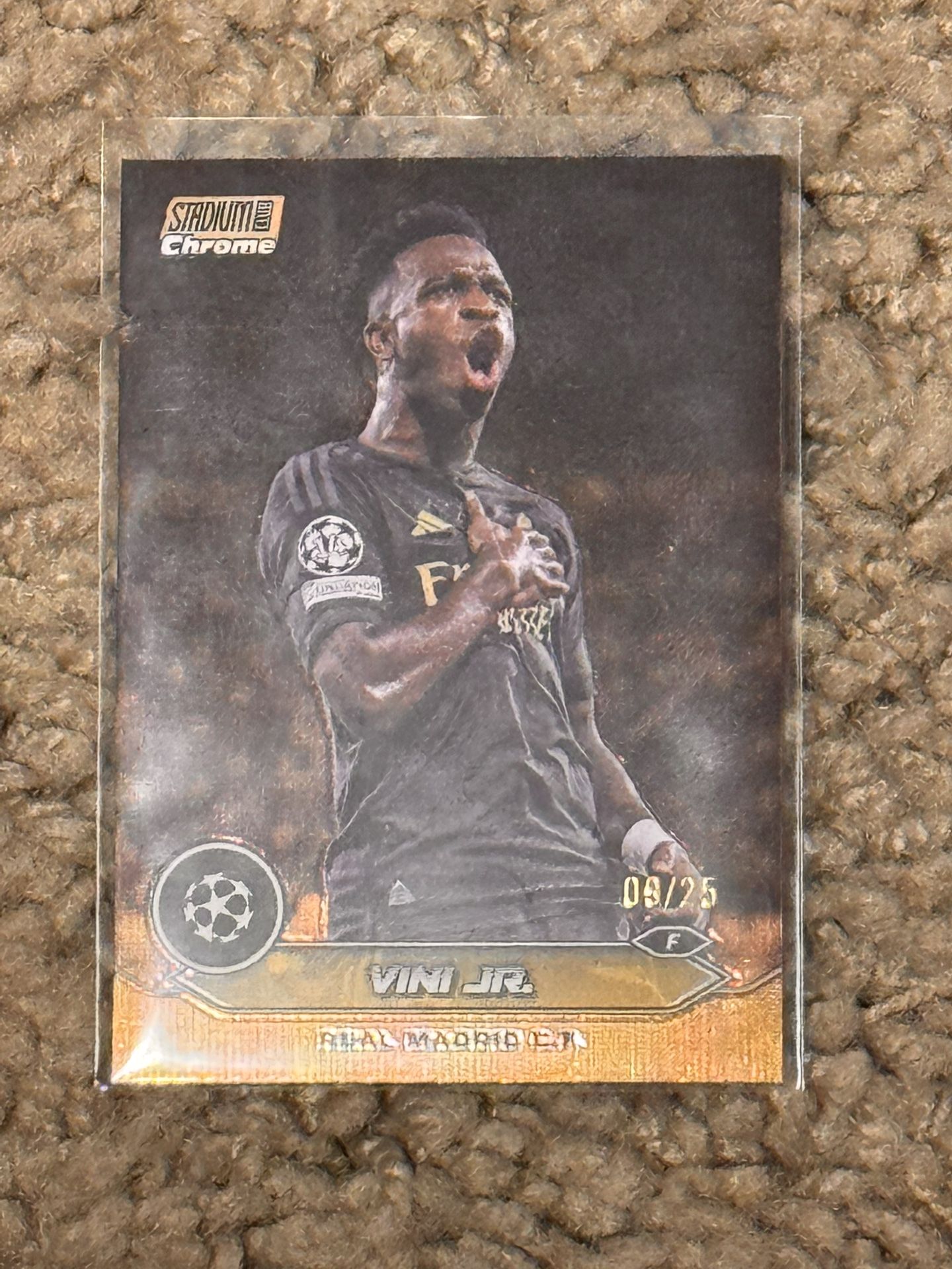 2024 Topps Stadium Club Chrome Vini Jr. Orange /25 Real Madrid