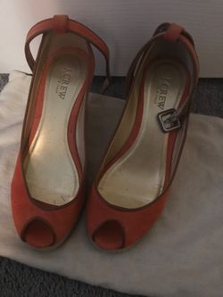 J Crew peep toe wedge