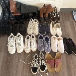 17 Pares De Zapatos Nuevos Y Usados Los Size Son Entre El 7,8,9 No Negociable Muchos Son De Marcas Reconocidas