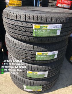 255/65R18 TBB Set of Tires Installed and Balanced Set de Llantas Nuevas Instaladas y Balanceadas
