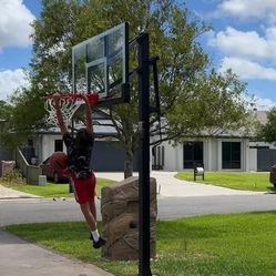 Lifetime 54 inch in ground basketball hoop adjustable basketball court 