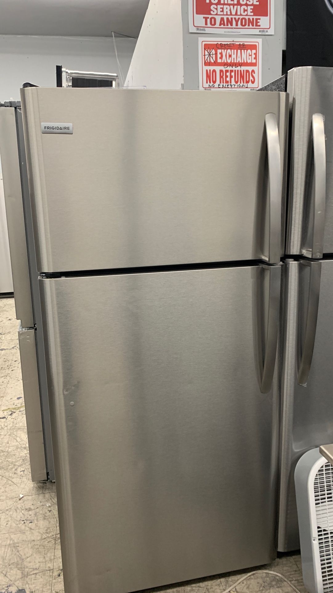 Top & Bottom Frigidaire Stainless Steel