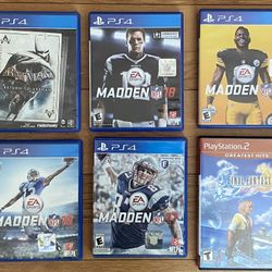 6 PlayStation-4 And Playstation-2 Games
