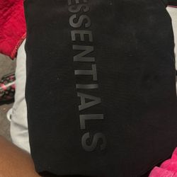 Black Essentials Hoodie
