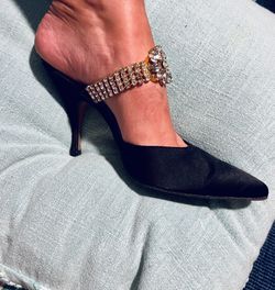 Satin mules