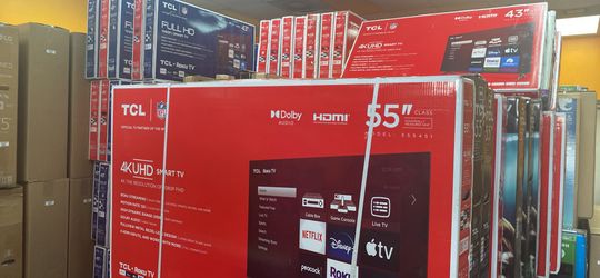 55”TCL 4K SMAR TV ROKU