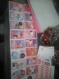 Valentine cards, stickers, paper , decor