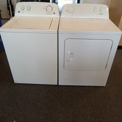 Washer and gas dryer set with warranty 