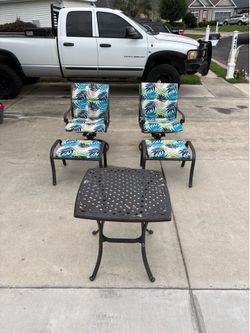 Metal outdoor furniture
