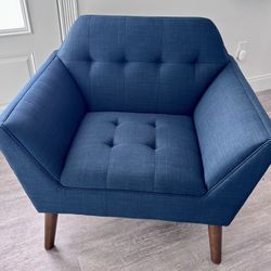 Modern Blue Accent Chair