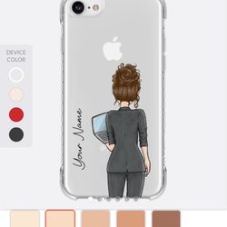 GoCase Customized "Girl Professions" Clear Silicone iPhone Case - 7/8/SE(2020)