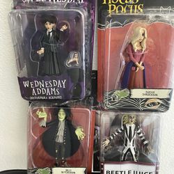 Wednesday Addams, Beetlejuice, Billy Butcherson and Sarah Sanderson