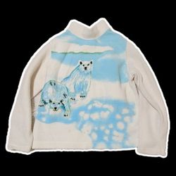 Polar Bear Fleece Sweater Medium 