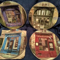 Sakura Storefronts Plates In Original Box