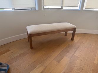 Upholstered Bench with Wood Frame