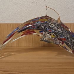 HD Designs Glass Dolphin Paperweight (As-is)