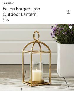 Pottery Barn: Fallon Forged- Iron Latern