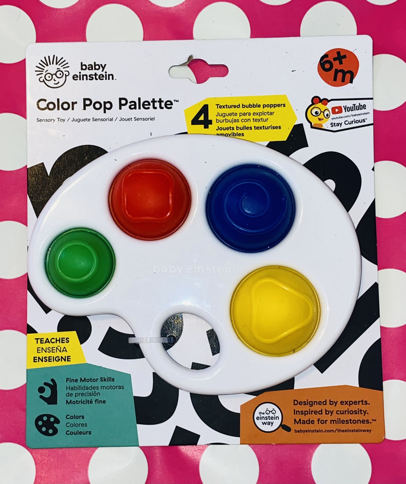 6+ MTHS🖤🌈BABY EINSTEIN🖤🌈COLOR POP PALETTE🎨EDUCATIONAL TOY🔴🔵🟡🎨