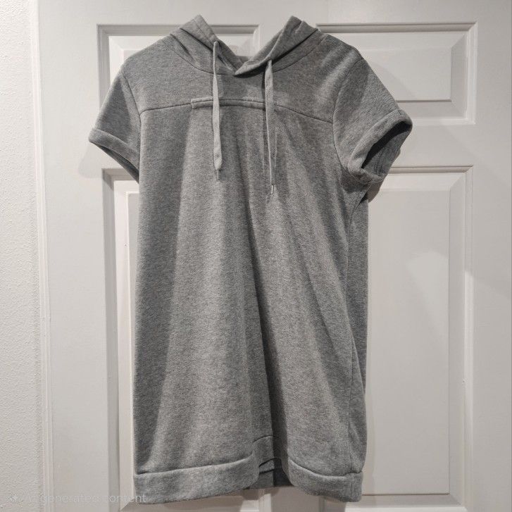 Hooded sweatshirt mini dress