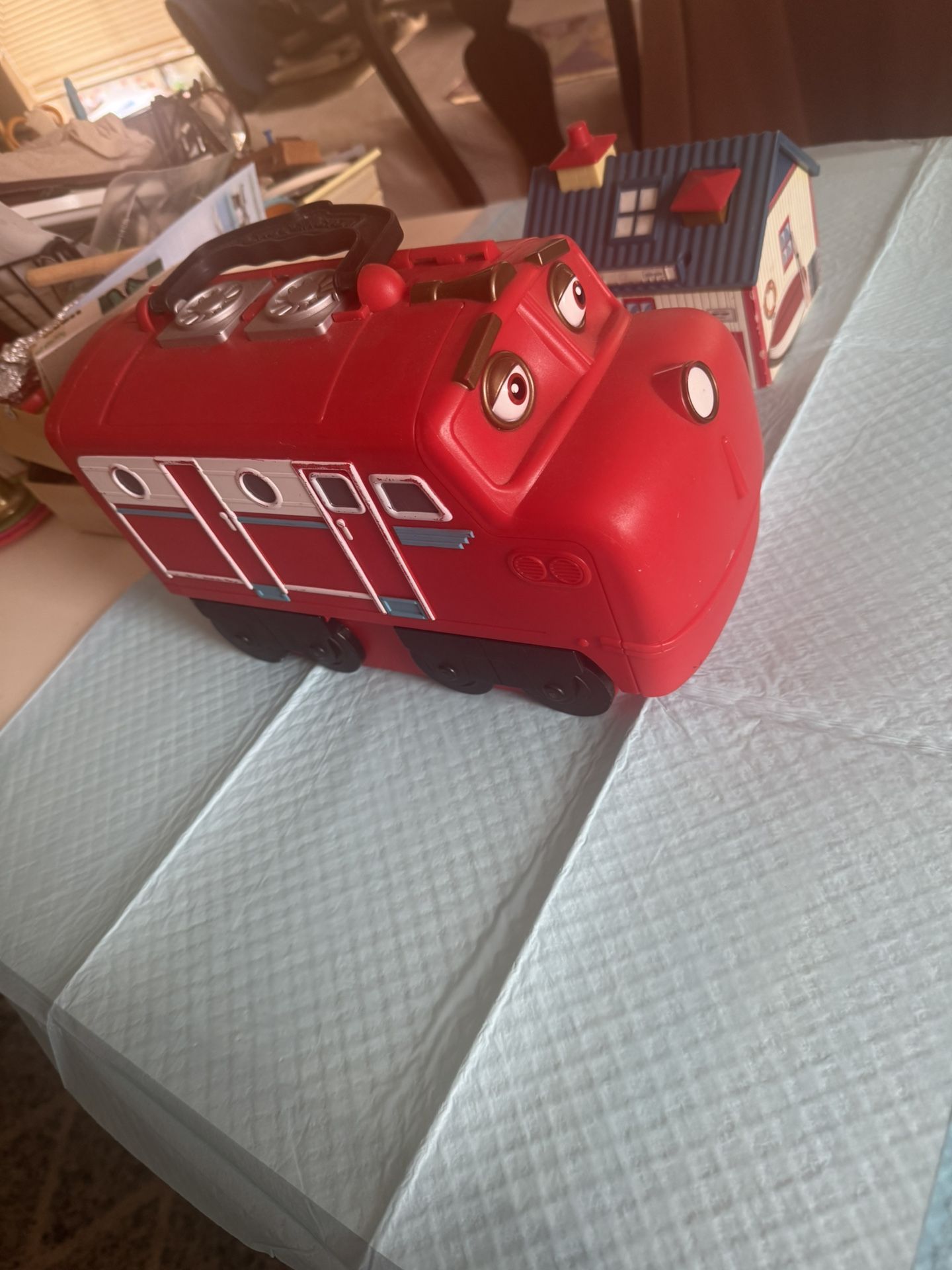 Toy Car Holder With Cars And Little House