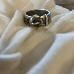 Retired Authentic James Avery Silver Floral Belt Buckle