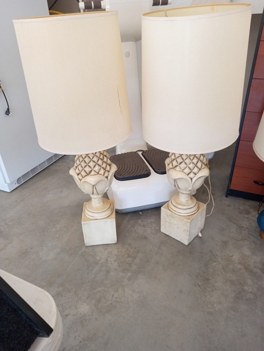 Vintage Pineapple Lamps