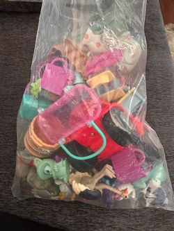 bag of figures and accessories
