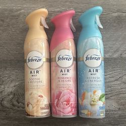 Febreze Air Mist $2.50 Each 