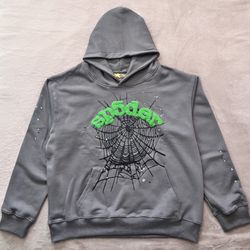 Spider Wait Web Hoodie (Slate Grey)