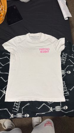 psycho bunny, short sleeve, white, small
