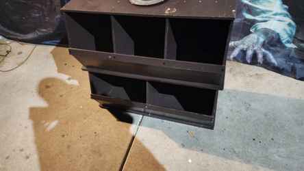 Dark Brown Wood Cubby Storage Shelf Unit or 50 each they separate