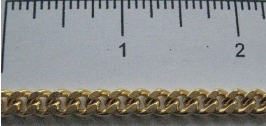 Gold plated curb chain
