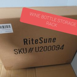 Wine Bottle Rustic Storage Rack