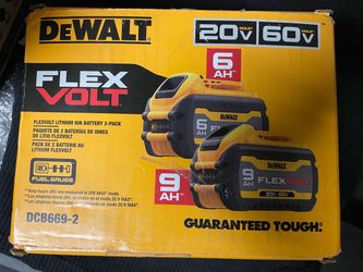 DeWalt FlexVolt 20V/60V Battery 2-Pack DCB669-2