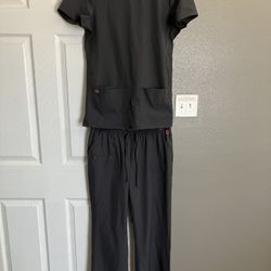 Medium Gray HeartSoul Scrubs 