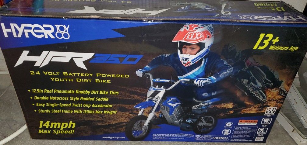 Hyper HPR 350 Dirt Bike 24 Volt Electric Motorcicle