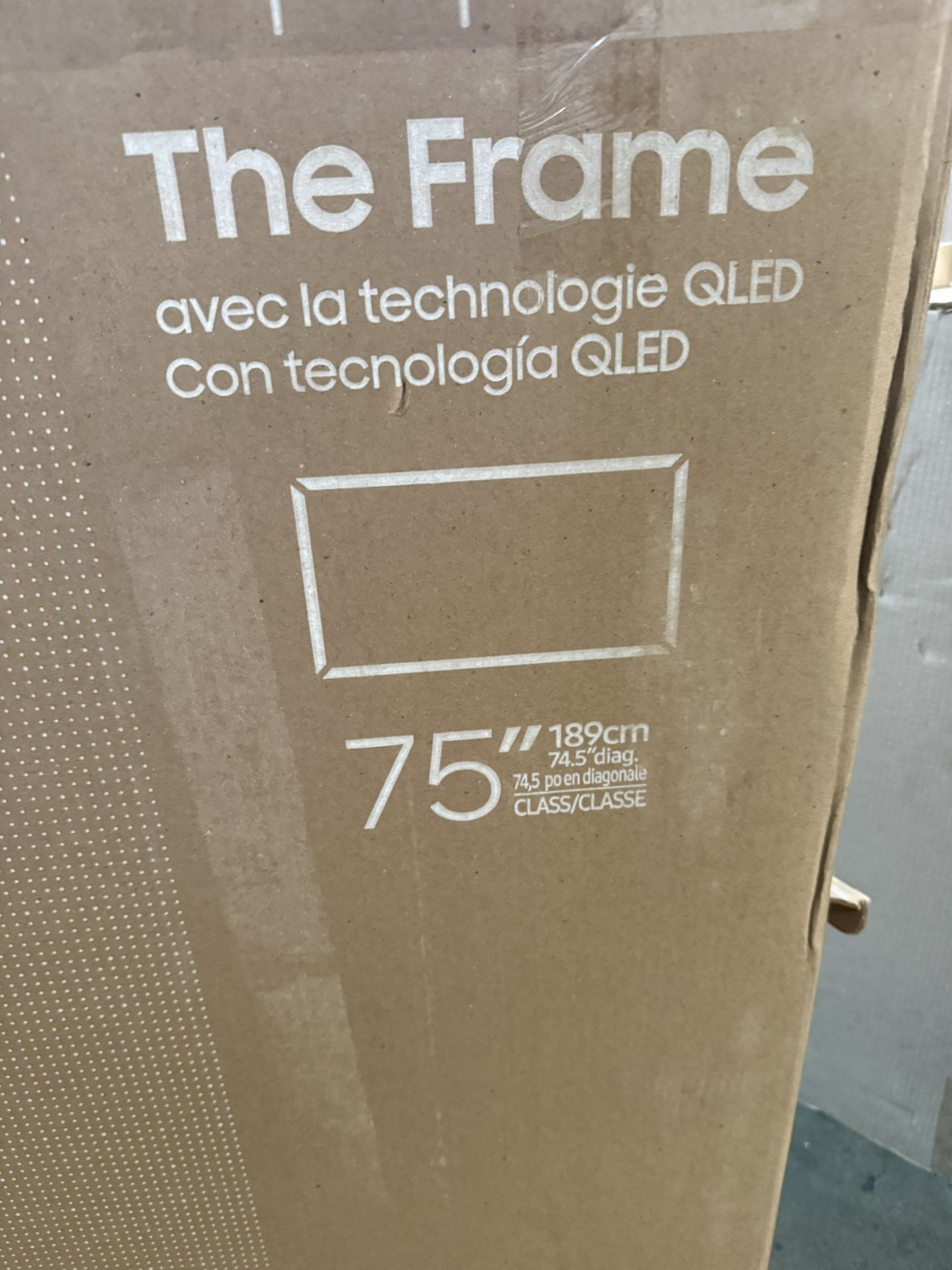 SAMSUNG 75-Inch Class QLED 4K LS03D The Frame Series Quantum HDR Smart TV w/Dolby Atmos, Art Mode, Anti-Reflection, Customizable Frame, Slim Fit Wall