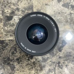 Sigma Zoom 17-35mm Camera Lense