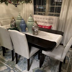 Dining Table 4 Chairs And Settee