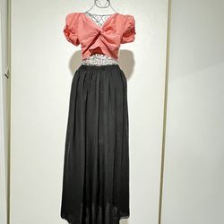 Black maxi skirt  2 pieces!  Size M
